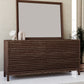 Tanner Six Drawer Ash Wood Dresser in Roux