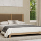 Tanner Queen-size Solid Ash Platform Bed in Flaxen
