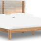 Tanner King-size Solid Ash Platform Bed in Flaxen