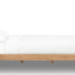 Tanner King-size Solid Ash Platform Bed in Flaxen