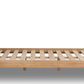Tanner King-size Solid Ash Platform Bed in Flaxen