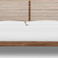 Tanner King-size Solid Ash Platform Bed in Roux