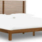 Tanner California King-size Solid Ash Platform Bed in Roux