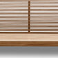 Tanner California King-size Solid Ash Platform Bed in Roux