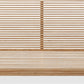 Tanner California King-size Solid Ash Wall Bed with Integrated Nightstands in Flaxen