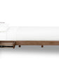 Tanner Full-size Solid Ash Wall Bed with Integrated Nightstands in Roux