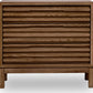 Tanner Three Drawer Ash Wood Nightstand in Roux