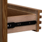 Tanner Three Drawer Ash Wood Nightstand in Roux