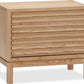 Tanner Two Drawer Ash Wood Nightstand in Flaxen