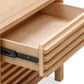 Tanner Two Drawer Ash Wood Nightstand in Flaxen