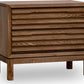 Tanner Two Drawer Ash Wood Nightstand in Roux