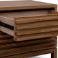 Tanner Two Drawer Ash Wood Nightstand in Roux