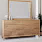 Tanner Wall or Dresser Mirror in Flaxen