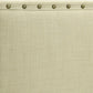 Tavel King-size Nailhead Upholstered Headboard in Tumbleweed