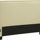 Tavel King-size Nailhead Upholstered Headboard in Tumbleweed
