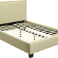 Tavel King-size Nailhead Platform Bed in Tumbleweed