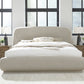 Tirimbina Queen-size Chenille Upholstered Platform Bed in Hyena