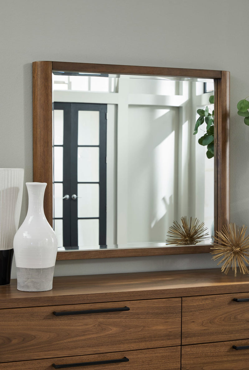 Totes Beveled Glass Wall or Dresser Mirror in English Walnut