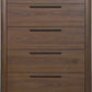 Totes Five Drawer Chest in English Walnut