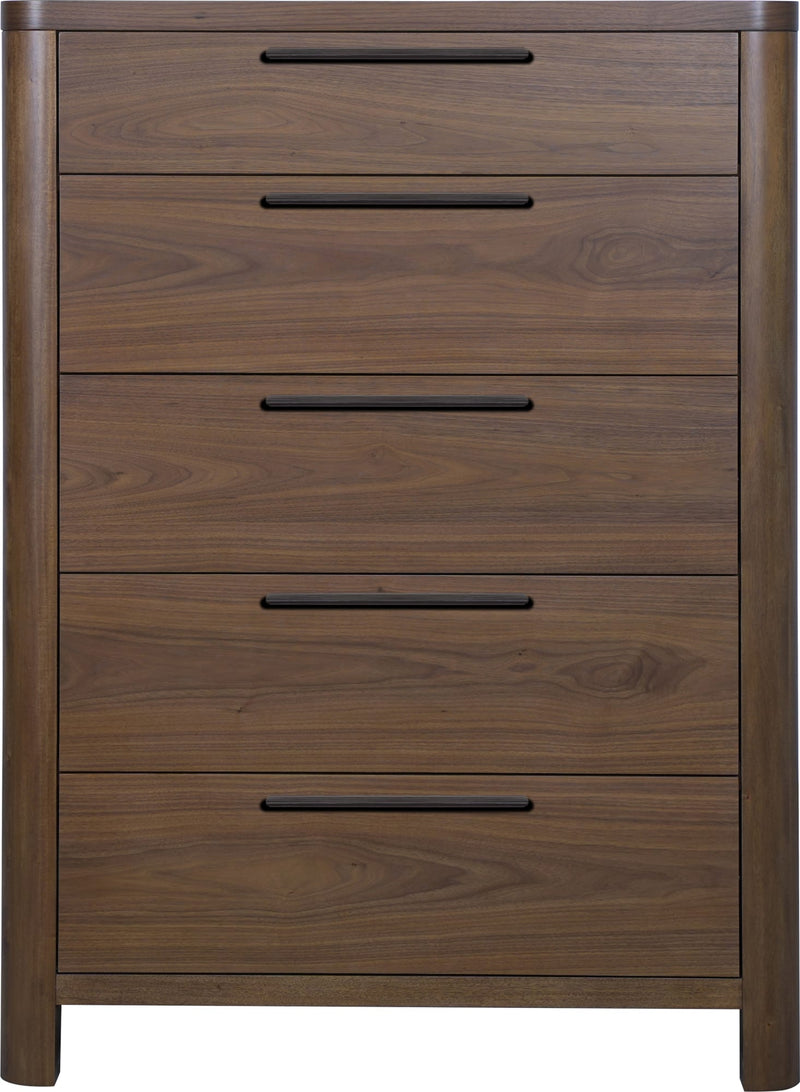 Totes Five Drawer Chest in English Walnut