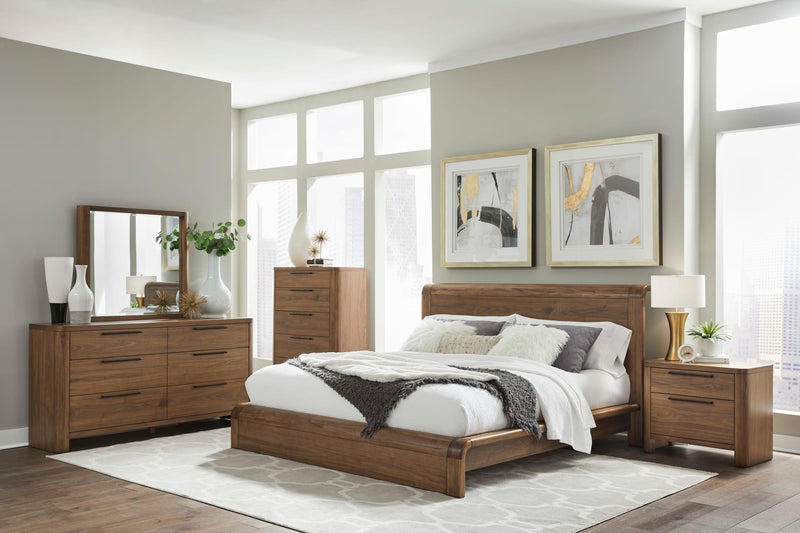 Totes King-size Platform Bed in English Walnut