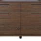 Totes Six Drawer Dresser in English Walnut