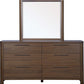 Totes Six Drawer Dresser in English Walnut