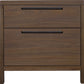 Totes Two Drawer Nightstand in English Walnut