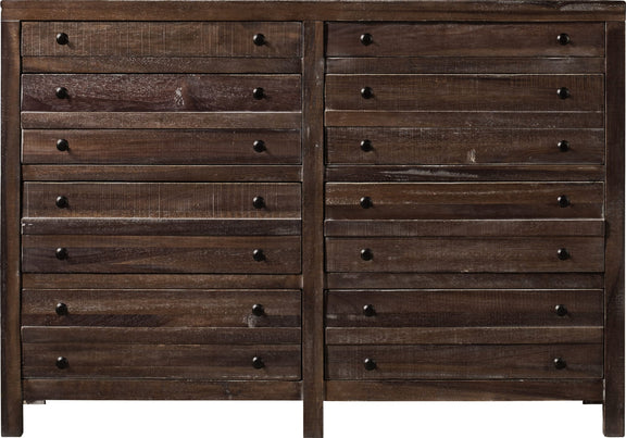 Townsend Eight Drawer Solid Wood Dresser in Java (2024)
