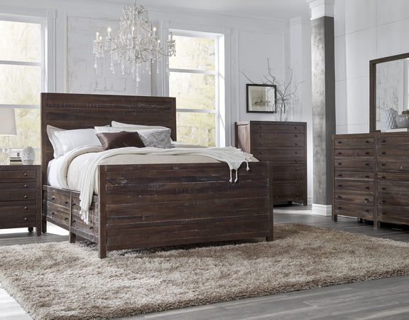 Townsend Five Drawer Solid Wood Chest in Java (2024)