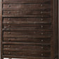 Townsend Five Drawer Solid Wood Chest in Java (2024)