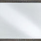 Townsend Solid Wood Beveled Glass Mirror in Gunmetal