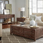 Townsend Solid Wood Castered Coffee Table in Java