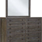 Townsend Solid Wood Eight Drawer Dresser in Gunmetal (2024)