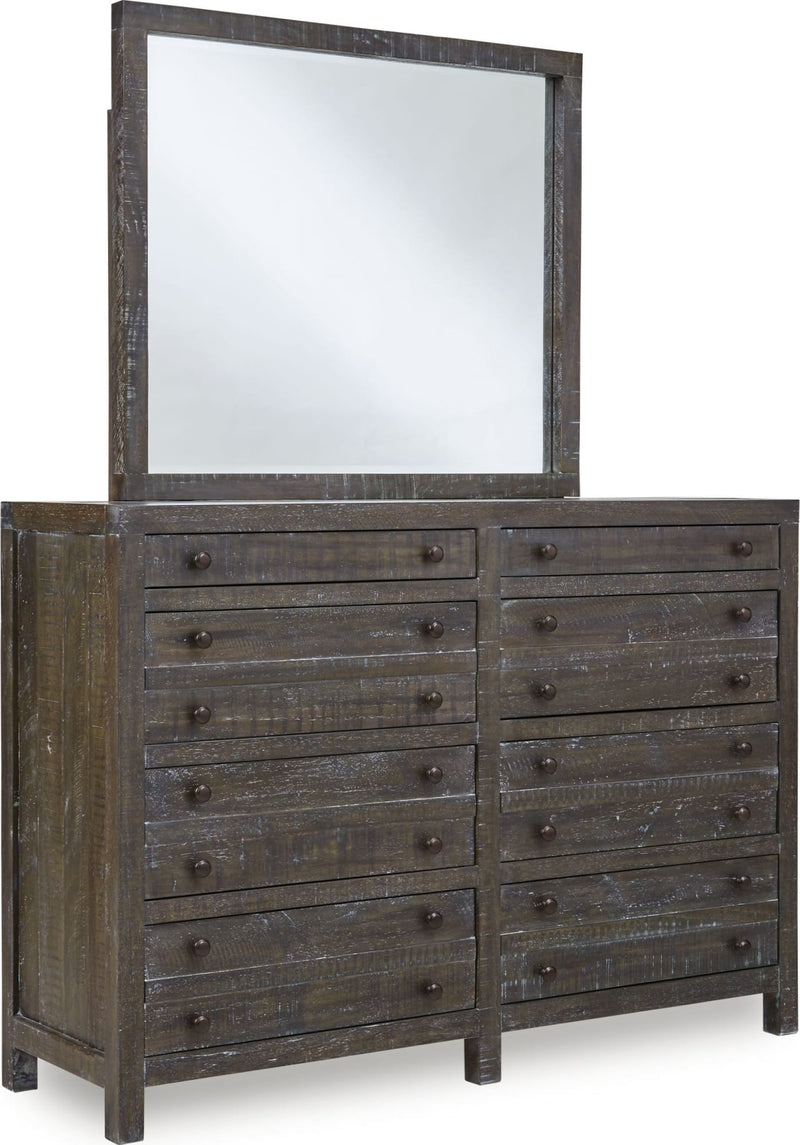 Townsend Solid Wood Eight Drawer Dresser in Gunmetal (2024)