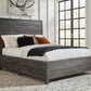 Townsend Queen-Size Solid Wood Low-Profile Bed in Gunmetal