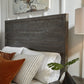 Townsend Queen-Size Solid Wood Low-Profile Bed in Gunmetal