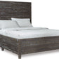Townsend King-Size Solid Wood Low-Profile Bed in Gunmetal
