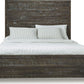 Townsend California King-Size Solid Wood Low-Profile Bed in Gunmetal