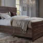 Townsend Queen-size Solid Wood Panel Bed in Java