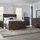 Townsend Queen-size Solid Wood Panel Bed in Java