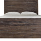 Townsend Queen-size Solid Wood Panel Bed in Java