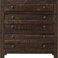 Townsend Three Drawer Solid Wood Nightstand in Java