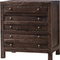 Townsend Three Drawer Solid Wood Nightstand in Java