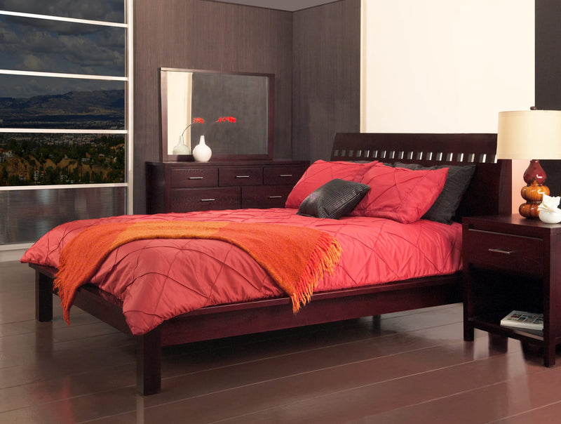 Veneto King-size Platform Bed in Espresso
