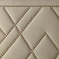 Vienne Full-size Nailhead Patterned Upholstered Headboard in Powder