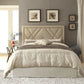 Vienne Full-size Nailhead Patterned Platform Storage Bed in Powder