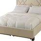 Vienne Full-size Nailhead Patterned Platform Storage Bed in Powder
