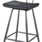 Vinson Modern Swivel Bar Stool in Cobalt