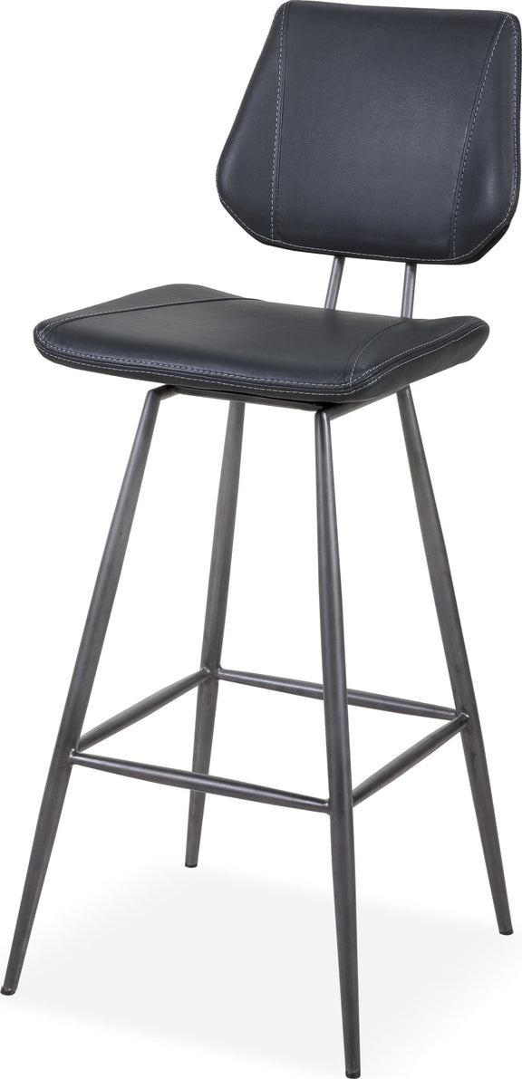 Vinson Modern Swivel Bar Stool in Cobalt